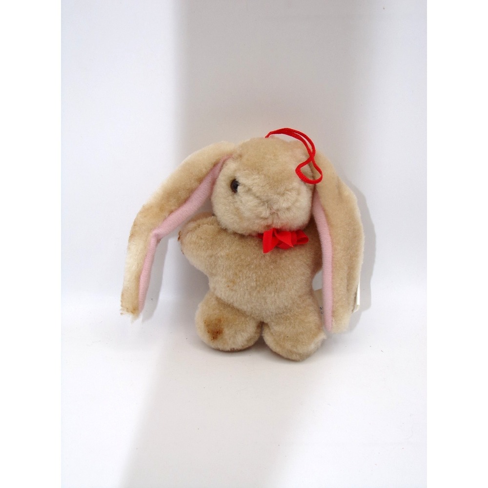 VTG Oriental Trading Co. Bunny Rabbit Plush Stuffed Animal Tan 4"